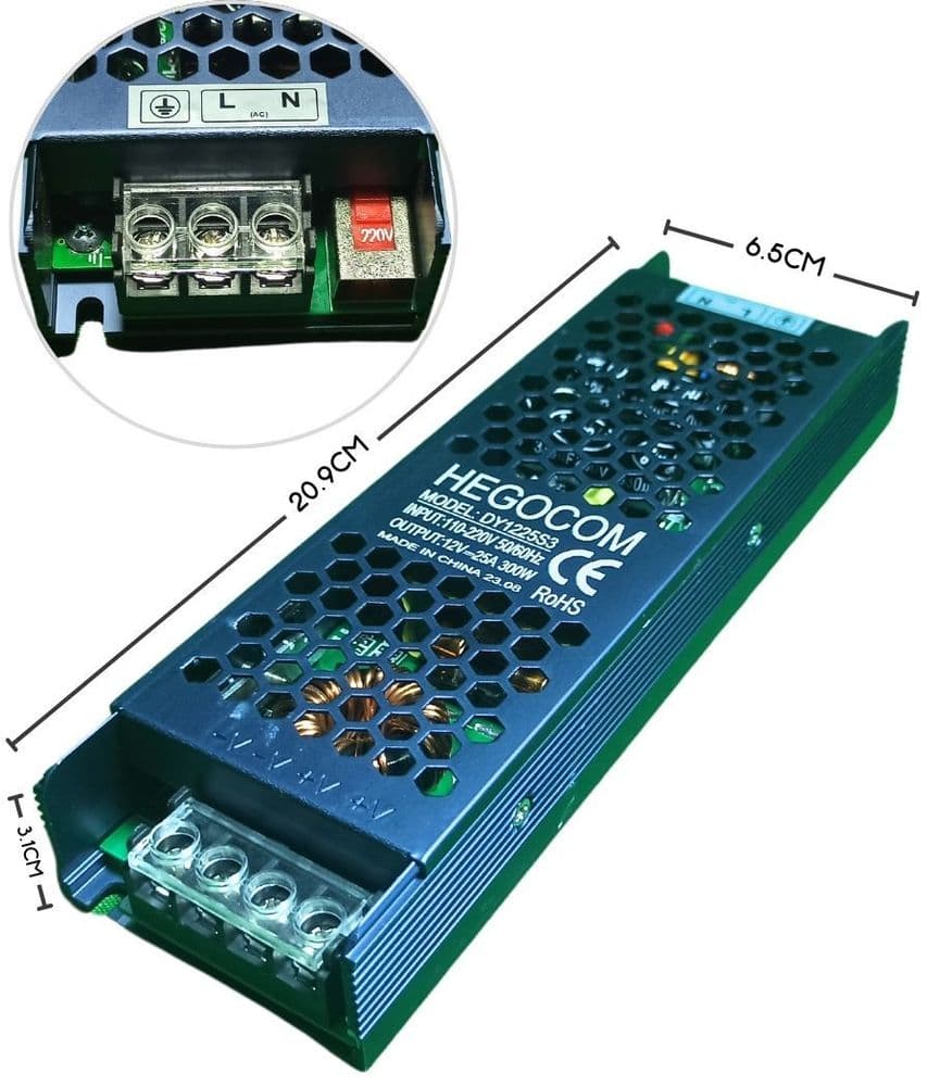 FUENTE DE PODER SLIM 12V 25AMP