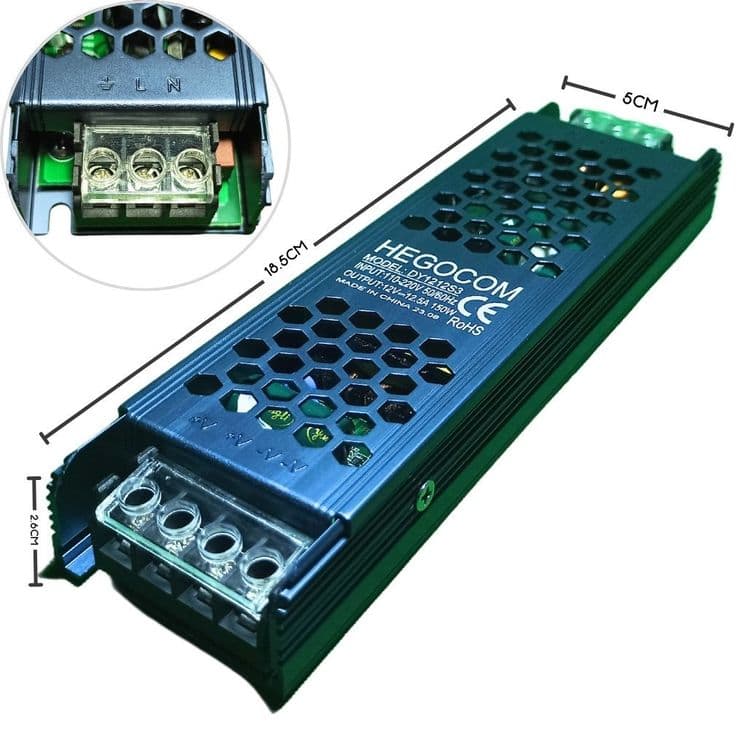 FUENTE DE PODER SLIM 12V 12.5AMP